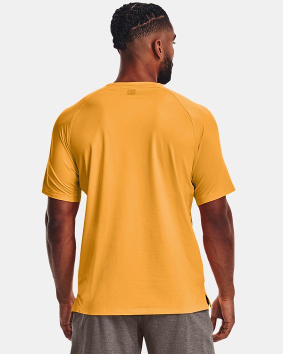 Men's UA Meridian Short Sleeve in Yellow image number 1